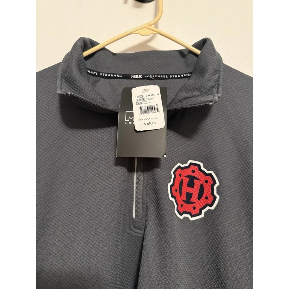 Men's NWT Michael Strahan 1/4 Zip Long‎ Sleeve Pullover Medium